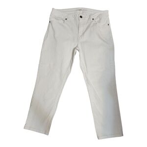 Michael Kors White Skinny Cropped Jeans